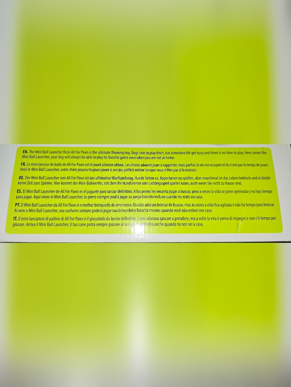 AFP All For Paws Interactive Mini Ball Launcher - White and Green - Picture 5 of 6